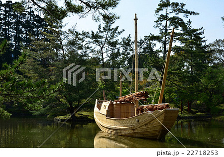 木造船の写真素材