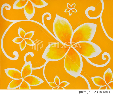 オレンジ色の花 満開 きれい かわいい クローズアップのイラスト素材