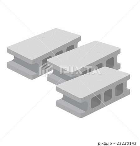 空洞コンクリートブロックのイラスト素材