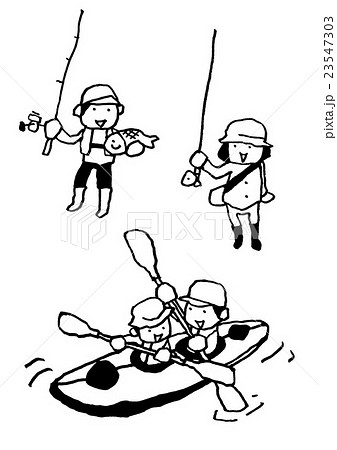 釣り 海釣り 親子 海のイラスト素材 Pixta