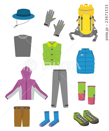 登山服のイラスト素材