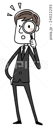 身だしなみチェックのイラスト素材