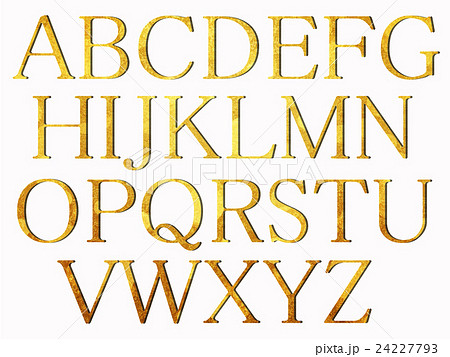 アルファベット ローマ字 立体文字 英語 大文字のイラスト素材