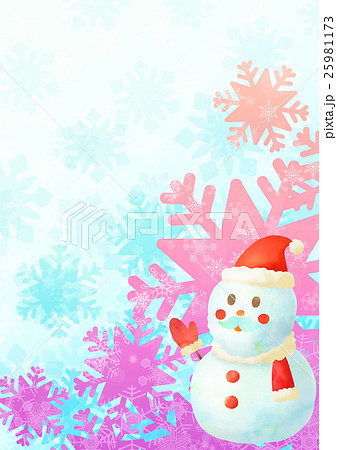 雪の結晶 雪 可愛い スノー ピンク 背景 クリスマス イラストのイラスト素材