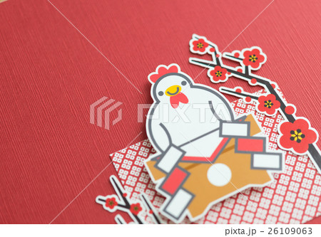 新年鏡餅紙藝插圖照片素材