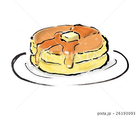 パンケーキ 洋菓子 ホットケーキ おしゃれのイラスト素材
