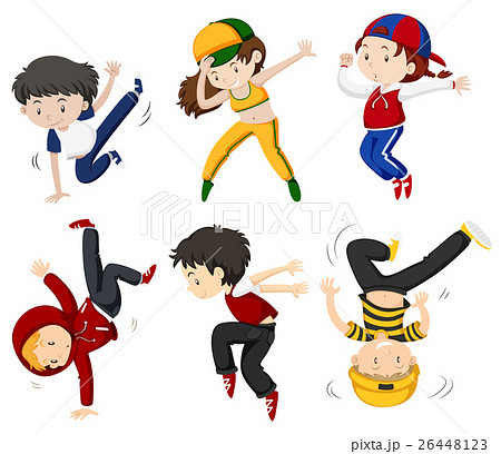 Boy And Girl Dancing Stock Illustration