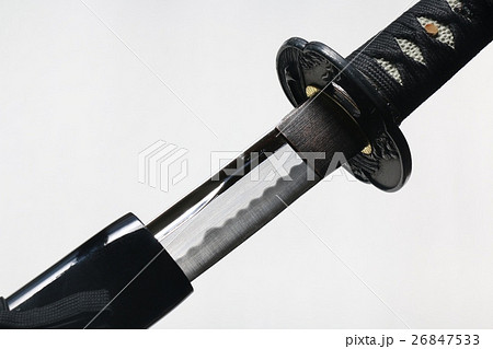 刃物 日本刀 刃 模擬刀の写真素材