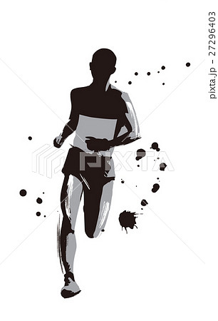 Marathon Runner Stock Illustration