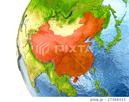 中国 中華人民共和国 地図 イラストのイラスト素材