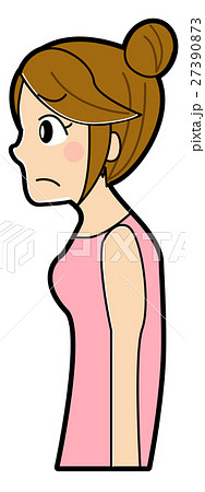 前かがみのイラスト素材 Pixta