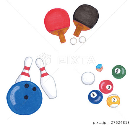 卓球 イラスト 球技 部活の写真素材 Pixta