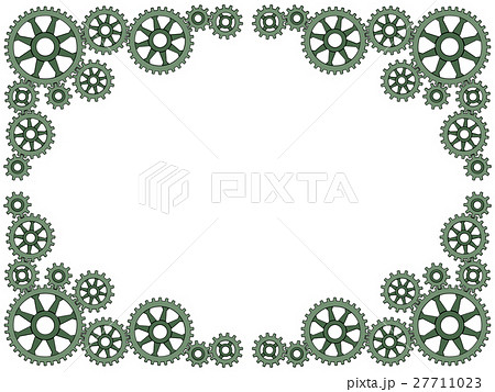 歯車 テキストスペース コピースペース フレームのイラスト素材