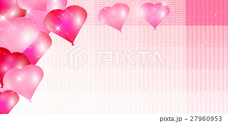 風船 バルーン ピンク 背景のイラスト素材