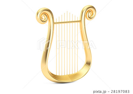 音楽 ハープ 竪琴 金のイラスト素材 - PIXTA