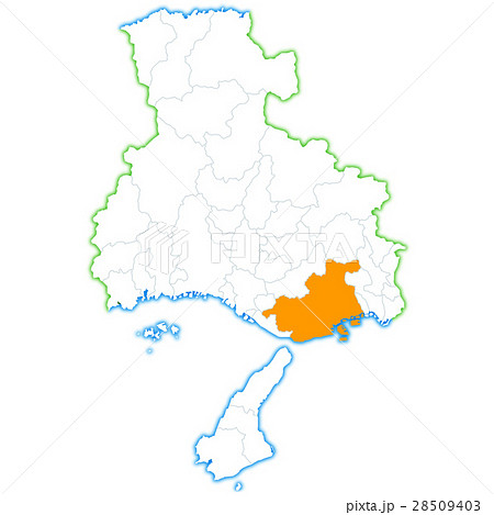 神戸市地図のイラスト素材