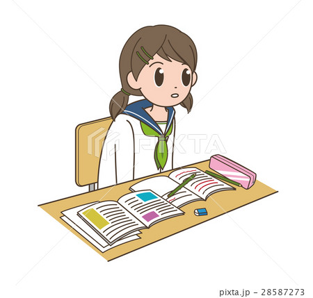 集中力低下のイラスト素材