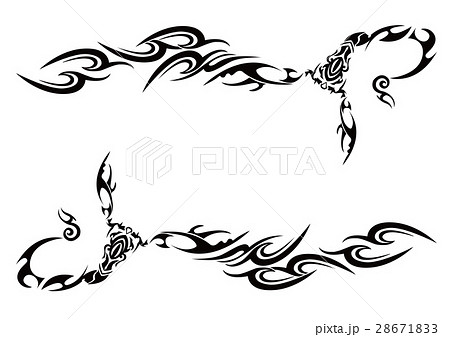 カッコいい蠍のタトゥーのイラスト素材