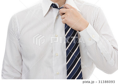 緩める ネクタイの写真素材