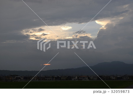 熱界雷の写真素材