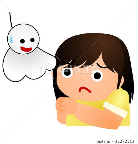 お祈り 祈る 願う 女子のイラスト素材