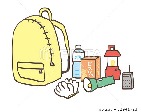 非常持ち出し袋のイラスト素材