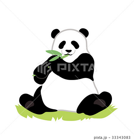 パンダ 動物 アイコン 上野動物園のイラスト素材