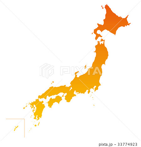 北海道地図 北海道図 白地図 北海道のイラスト素材