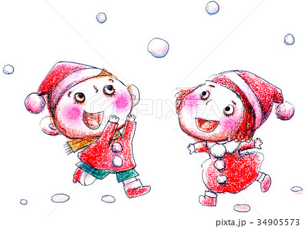 雪やこんこんのイラスト素材 - PIXTA