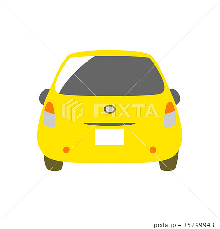 車 自動車 後ろ 背面のイラスト素材 Pixta