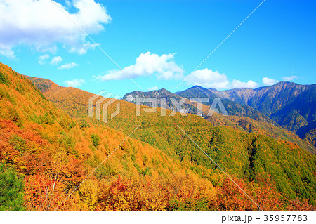 夕立神パノラマ公園の写真素材