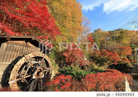 牧水の滝の写真素材