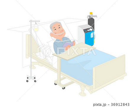 酸素投与のイラスト素材