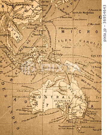 地図 マップ オーストラリア 古地図の写真素材 - PIXTA