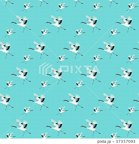 鶴 ツル つる クレーンのイラスト素材