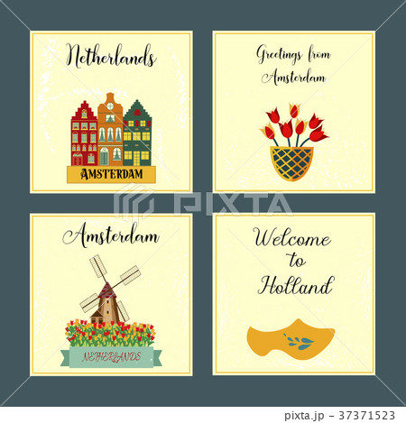 木靴 オランダのイラスト素材