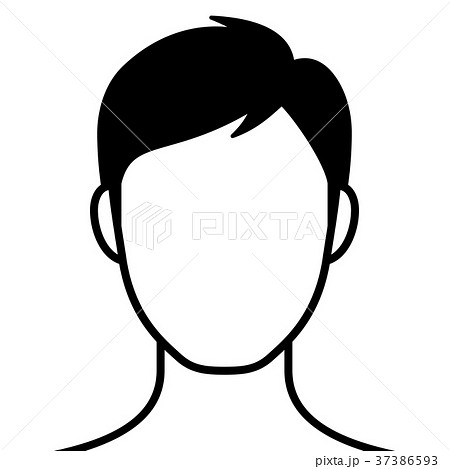 男性 頭部 頭 顔なしのイラスト素材