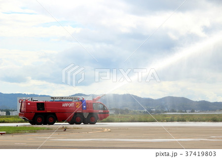 大型化学消防車の写真素材