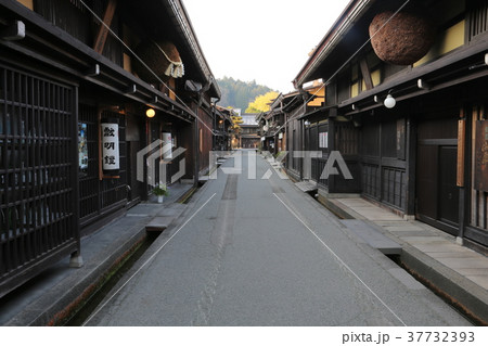 高山市三町伝統的建造物群保存地区の写真素材