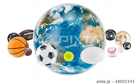 サッカーボール 回転 輪転 循環の写真素材