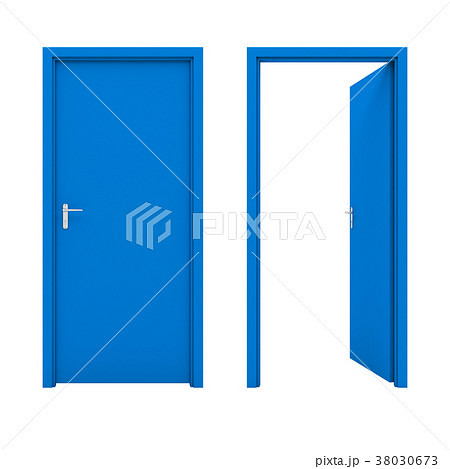 ドア 開く 出入口 扉のイラスト素材