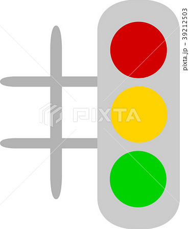 縦型信号機の写真素材