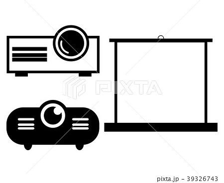 プロジェクター 機械 映像 映画のイラスト素材