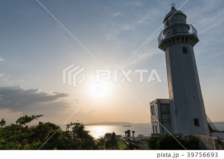 観音崎 日の出 海 観音崎灯台の写真素材 - PIXTA