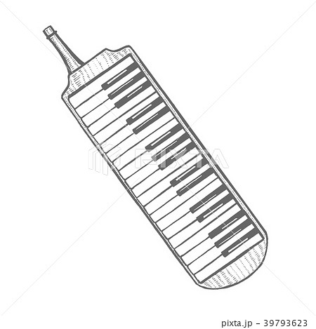 鍵盤ハーモニカのイラスト素材 Pixta