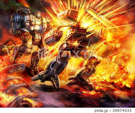 戦闘 闘い ロボット 戦いのイラスト素材 戦闘 闘い ロボット 戦いのイラスト素材