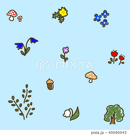 オオイヌノフグリの花のイラスト素材 - PIXTA
