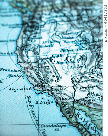 ロサンゼルス 地図の写真素材