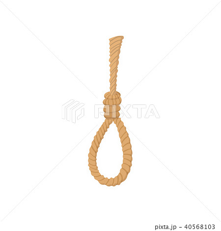 首吊り自殺 不況 ロープ 吊るすのイラスト素材