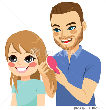 男 とかす マンガ 髪のイラスト素材